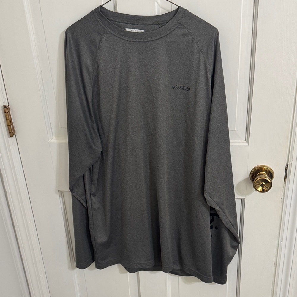 Columbia Men's Charcoal Long Sleeve Tee